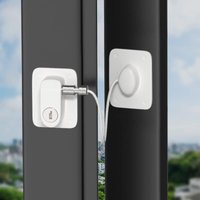 AOSITE Selbstklebende Fenster-Sicherheitsschlösser, 2er-Pack, verbesserte schmale Fensterbegrenzer, p von SERBIA