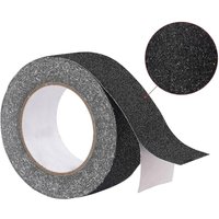 Cinta antideslizante para escaleras de 5 mx 2,5 cm, negra, antideslizante, para exteriores e interiores, impermeable. von SERBIA