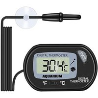 Aquarium-Thermometer, digitales LCD-Wasserthermometer mit Sonde und Saugnapf, Wassertemperaturthermometer für Aquarien, Fischtank, Meeresreptilien von SERBIA
