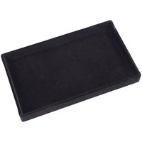 Aufbewahrungsklappe, leeres schwarzes Tablett, 21,312,42,4 cm, 1 große Schmuckschatulle aus Samt für Ringe von SERBIA