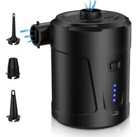 Aufblasbarer Matratzen-Inflator, Elektrischer Luftpumpen-Inflator, Aufblasbare Matratzenpumpe Deflator Winzige Pumpe mit 4000 mAh Akku für Boot, von SERBIA