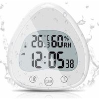 Badezimmeruhr, LCD-Digitalalarm mit wasserdichter Touch-Duschuhr, wasserdichte Timer-Thermometer-Tragbare Anzeigeuhr mit Saugnapf zum Kochen, Lernen, Badezimmeruhr, LCD-Digitalalarm mit wasserdichter Touch-Duschuhr, wasserdichte Timer-Thermometer-Tragbare Anzeigeuhr mit Saugnapf zum Kochen, Lernen, von SERBIA