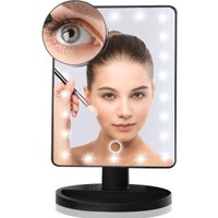 Beleuchteter Spiegel, 10-fach vergrößernder LED-Schminkspiegel, LED-Spiegel, USB-Aufladung und Akku, 180°-Schminkspiegel, beleuchteter Beleuchteter Spiegel, 10-fach vergrößernder LED-Schminkspiegel, LED-Spiegel, USB-Aufladung und Akku, 180°-Schminkspiegel, beleuchteter von SERBIA