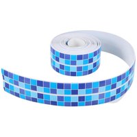 Blaues, wasserfestes Klebeband 3,8 x 320 cm, flexibler und auslaufsicherer Dekoraufkleber für Waschbecken und Wandecken, für Küche und Bad Blaues, wasserfestes Klebeband 3,8 x 320 cm, flexibler und auslaufsicherer Dekoraufkleber für Waschbecken und Wandecken, für Küche und Bad von SERBIA