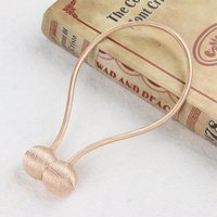 Champagnerfarbener magnetischer Vorhang-Raffhalter, 46 cm lang, 1 Vorhang-Raffhalter, Vorhangzubehör, Vorhangmagnet, Vorhanghalter von SERBIA