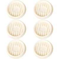 Cremefarbene Blumentopfschale Innendurchmesser 12 cm 6 runder Kunststoff geeignet für Pflanzen dicke Drainageschale von SERBIA