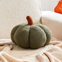 Dunkelgrünes Kürbis-Plüschkissen, 30 x 30 x 20 cm, 1 kurzes Plüschkissen für Sofa, Halloween-Dekoration Dunkelgrünes Kürbis-Plüschkissen, 30 x 30 x 20 cm, 1 kurzes Plüschkissen für Sofa, Halloween-Dekoration von SERBIA