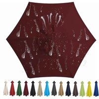 Ersatzdach für 8-Strang-Outdoor-Sonnenschirm, Polyestergewebe (300 cm, burgund) von SERBIA