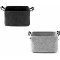 Filz-Aufbewahrungsbox, mit zwei Griff-Filzkörben, dient als Aufbewahrungsbox für Kleidung, Handtücher, Toilettenartikel, Babyprodukte, Bücher usw. 2 Filz-Aufbewahrungsbox, mit zwei Griff-Filzkörben, dient als Aufbewahrungsbox für Kleidung, Handtücher, Toilettenartikel, Babyprodukte, Bücher usw. 2 von SERBIA
