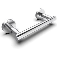 Glänzender silberner Toilettenpapierhalter, 21 x 9 x 5 cm, 1 Doppelsäule, drehbarer Toilettenpapierhalter, bewegliche Wandhalterung aus Edelstahl von SERBIA