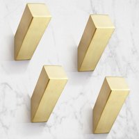 Goldfarbene Wandhaken, 4er-Pack, robuste Haken aus Edelstahl SUS 304 für Badezimmer, Schlafzimmer, Eingangsbereich, Schmutzschleuse, Garage, von SERBIA