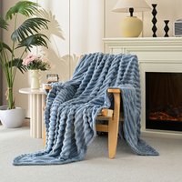 Grau Blau Sofa Decke 70100cm 1 Stück Bequeme Decke Herbst Halloween Zimmer Dekoration von SERBIA