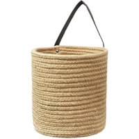 Hängekorb aus Hanfseil, 18 x 20 cm, 1 großes Baumwollseil zur Aufbewahrung von Schlüsseln, Geldbörsen und Pflanzen von SERBIA