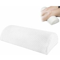 Cojín de media luna, reposapiés de medio cilindro, cojín de espuma viscoelástica, almohada para pies debajo del escritorio, reposapiés de espuma para von SERBIA