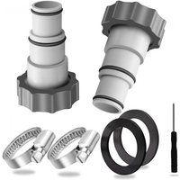 Intex-Poolschlauchadapter (32–38 Zoll), 2-teiliger Pooladapter für Intex-Pools (32–38 Zoll), Poolschlauchverbinder für Intex-Pools von SERBIA