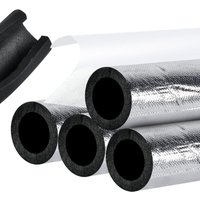 Isolierwatte für Rohre, Innendurchmesser 114 mm Wandstärke 30 mm, 0,95 m, für 4 Wasserrohre, verdicktes, frostsicheres Isoliermaterial. von SERBIA