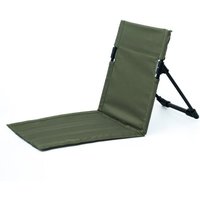 Klappstuhl 39,5 x 38,5 x 41,5 cm aus militärgrünem Stahlrohr mit Rückenlehne, ideal für ein Picknick am Strand oder auf der Wiese, 1 Stück von SERBIA