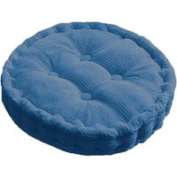 Meditations-Bodenmatte, 40 x 40 cm, 1 Stück, Maiskorn-Samt, Denimblau, rundes Sitzkissen, Wohnzimmer, Balkon, Tatami, Yoga-Matte Meditations-Bodenmatte, 40 x 40 cm, 1 Stück, Maiskorn-Samt, Denimblau, rundes Sitzkissen, Wohnzimmer, Balkon, Tatami, Yoga-Matte von SERBIA