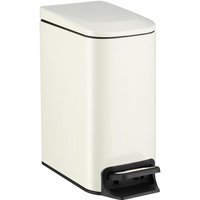 Milchweißer Mülleimer 29,8 x 15 x 30,2 cm 1 kleiner Badezimmer-Mülleimer mit Deckel 6 Liter Edelstahl-Mülleimer mit Pedal Milchweißer Mülleimer 29,8 x 15 x 30,2 cm 1 kleiner Badezimmer-Mülleimer mit Deckel 6 Liter Edelstahl-Mülleimer mit Pedal von SERBIA