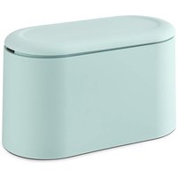 Mini-Mülleimer mit blauem Deckel 22 11 13 cm 1 kleiner Schreibtisch-Mülleimer kleiner Tisch-Mülleimer von SERBIA