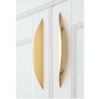 Möbelknöpfe und -griffe, 2 Stück, goldene Möbelgriffe, Möbelgriffe aus Messing, 64 mm Lochabstand, mit Schrauben von SERBIA