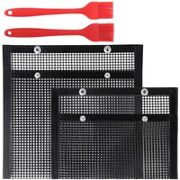 Netz-Kochbeutel für Grill/Barbecue im Freien, strapazierfähig, antihaftbeschichtet, wiederverwendbar und leicht zu reinigen, 22 x 27 cm + 24 x 14 cm Netz-Kochbeutel für Grill/Barbecue im Freien, strapazierfähig, antihaftbeschichtet, wiederverwendbar und leicht zu reinigen, 22 x 27 cm + 24 x 14 cm von SERBIA