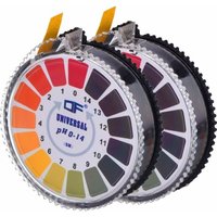 Papel de prueba de pH, papel de tira de prueba 2 rollos, tira de pH indicador de piscina medición de pH rango completo 0-14, von SERBIA
