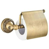 Retro-Toilettenpapierhalter aus Messing mit Deckel, Wandmontage, Rollenhalter Retro-Toilettenpapierhalter aus Messing mit Deckel, Wandmontage, Rollenhalter von SERBIA