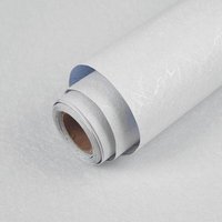 Rolle (0,4 x 5 Meter) wasserfeste, weiße selbstklebende Vinyltapete für Schlafzimmermöbel, Wände, Schränke und Tische von SERBIA
