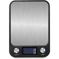 Schwarze digitale Küchenwaage, Touch-Steuerung, 1 g bis 10 kg, USB-Aufladung, helles LCD-Display, hochpräzise elektronische Waage von SERBIA