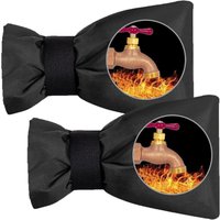 Schwarzer Wasserhahnüberzug, 15 x 20 cm, dicker Wasserhahnbeutel in 2 Teilen, wasserdicht, frost- und kältebeständig, Schutz für den Gartenwasserhahn. Schwarzer Wasserhahnüberzug, 15 x 20 cm, dicker Wasserhahnbeutel in 2 Teilen, wasserdicht, frost- und kältebeständig, Schutz für den Gartenwasserhahn. von SERBIA