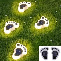 Solarbetriebene Fußleuchte, warmweißes Licht, Länge 11 cm, 4er-Set Outdoor-LEDs, ideal für einen Gartenweg Solarbetriebene Fußleuchte, warmweißes Licht, Länge 11 cm, 4er-Set Outdoor-LEDs, ideal für einen Gartenweg von SERBIA