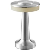 Space Silver 12,5 x 12,5 x 20,5 cm kabellose LED-Schreibtischlampe, 1 Stück, 2 W, 3-Ton, kabellose tragbare Lampe mit Berührungssensor von SERBIA