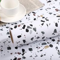 Terrazzo-Kontaktpapier für Arbeitsplatten, 0,6 x 5 m, selbstklebende Folie, Regaleinlage, Küchenschublade, wasserdichte Tapete für Küche, Terrazzo-Kontaktpapier für Arbeitsplatten, 0,6 x 5 m, selbstklebende Folie, Regaleinlage, Küchenschublade, wasserdichte Tapete für Küche, von SERBIA