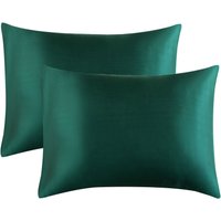 Tintengrüner Kissenbezug 50x70 Grau - Kissenbezüge 50 x 70 2er Set Satin Rechteckig Komfort, Seidiger Kissenbezug für Haare und Gesicht mit Tintengrüner Kissenbezug 50x70 Grau - Kissenbezüge 50 x 70 2er Set Satin Rechteckig Komfort, Seidiger Kissenbezug für Haare und Gesicht mit von SERBIA