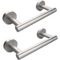 Toilettenpapierhalter aus gebürstetem Silber, 21 x 9 x 5 cm, 2 drehbare Toilettenpapierhalter aus Edelstahl mit zwei Säulen, bewegliche Wandhalterung Toilettenpapierhalter aus gebürstetem Silber, 21 x 9 x 5 cm, 2 drehbare Toilettenpapierhalter aus Edelstahl mit zwei Säulen, bewegliche Wandhalterung von SERBIA
