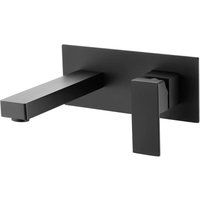 Wandmontierter Waschtischhahn in Mattschwarz mit Messingventil Wandmontierter Waschtischhahn in Mattschwarz mit Messingventil von SERBIA