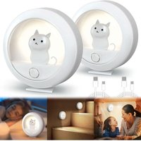 Wiederaufladbares LED-Nachtlicht mit Induktionssensor, 2er-Pack, automatisches Baby-Nachtlicht, niedliche Form für Kinderzimmer, Wohnzimmer, Wiederaufladbares LED-Nachtlicht mit Induktionssensor, 2er-Pack, automatisches Baby-Nachtlicht, niedliche Form für Kinderzimmer, Wohnzimmer, von SERBIA