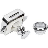 Wohnmobil-Druckknopf – Schlossriegel, Türschließer, Schrankknopf für Wohnmobil, Wohnwagen (Silber) von SERBIA