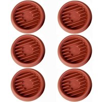 Ziegelroter Blumenkasten Innendurchmesser 7 cm 6 Kunststoffrunden geeignet für Pflanzen dicke Drainageschale von SERBIA