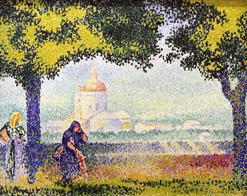 SERENDIPITP Abstrakte Leinwand Kunst Landschaft Wandkunst Dekoratives Wandgemälde Blick auf die Kirche Santa Maria Degli Angeli in der Nähe von Assisi von Henri Edmond Cross für Heimdekoration 60x90cm SERENDIPITP Abstrakte Leinwand Kunst Landschaft Wandkunst Dekoratives Wandgemälde Blick auf die Kirche Santa Maria Degli Angeli in der Nähe von Assisi von Henri Edmond Cross für Heimdekoration 60x90cm von SERENDIPITP