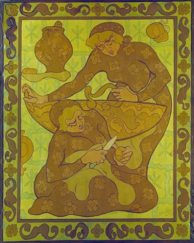 SERENDIPITP Abstrakte Leinwand Kunst Landschaft Wandkunst Dekoratives Wandgemälde Obstschäler von Paul Ranson Ölgemälde Kunstdrucke für Heimdekoration 60x90cm von SERENDIPITP