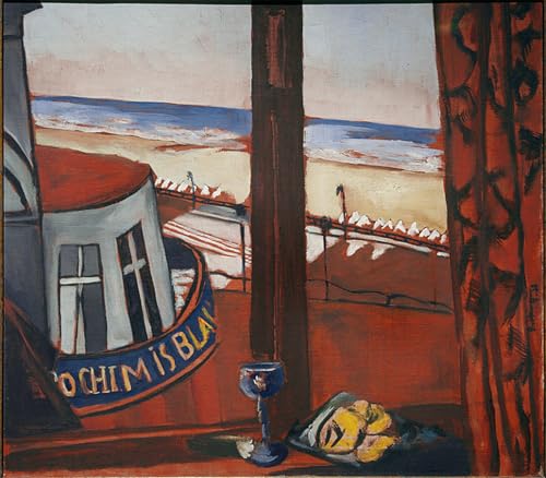 SERENDIPITP Abstrakte Leinwand Kunst Landschaft Wandkunst Dekoratives Wandgemälde Scheveningen Fünf uhr morgens von max beckmann Ölgemälde Kunstdrucke für Heimdekoration 60x90cm von SERENDIPITP