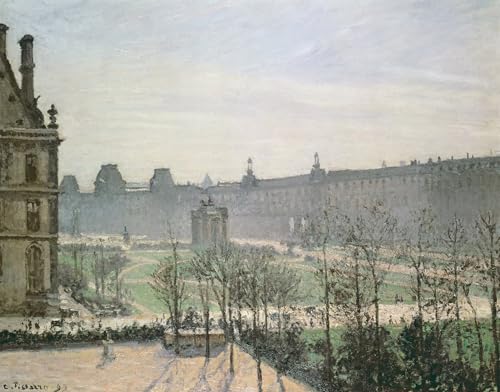 SERENDIPITP Bekannt Leinwand Malerei Poster Bilder Druck Wandgemälde Die tuilerien von camille jacob pissarro Wandkunst Poster für Wohnzimmer-Dekor 60x90cm von SERENDIPITP