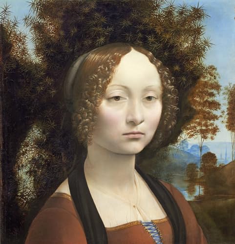 SERENDIPITP Bekannt Leinwand Malerei Poster Bilder Druck Wandgemälde Ginevra de' Benci von leonardo da vinci Wandkunst Poster für Wohnzimmer-Dekor 60x90cm SERENDIPITP Bekannt Leinwand Malerei Poster Bilder Druck Wandgemälde Ginevra de' Benci von leonardo da vinci Wandkunst Poster für Wohnzimmer-Dekor 60x90cm von SERENDIPITP