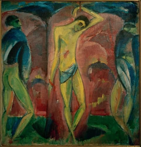 SERENDIPITP Bekannt Leinwand Malerei Poster Bilder Druck Wandgemälde Heiliger von Hermann Stenner Wandkunst Poster für Wohnzimmer-Dekor 60x90cm SERENDIPITP Bekannt Leinwand Malerei Poster Bilder Druck Wandgemälde Heiliger von Hermann Stenner Wandkunst Poster für Wohnzimmer-Dekor 60x90cm von SERENDIPITP