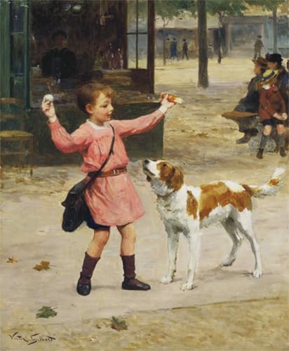 SERENDIPITP Bekannt Leinwand Malerei Poster Bilder Druck Wandgemälde La Ricompensa Gabriel Gilbert Wandkunst Poster für Wohnzimmer-Dekor 60x90cm von SERENDIPITP