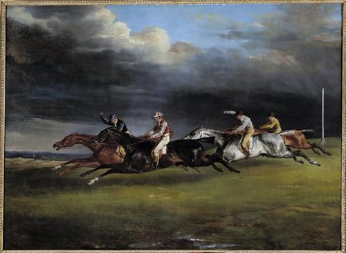 SERENDIPITP Bekannt Leinwand Malerei Poster Bilder Druck Wandgemälde Pferderennen Sagt der der von theodore Gericault Wandkunst Poster für Wohnzimmer-Dekor 60x90cm SERENDIPITP Bekannt Leinwand Malerei Poster Bilder Druck Wandgemälde Pferderennen Sagt der der von theodore Gericault Wandkunst Poster für Wohnzimmer-Dekor 60x90cm von SERENDIPITP