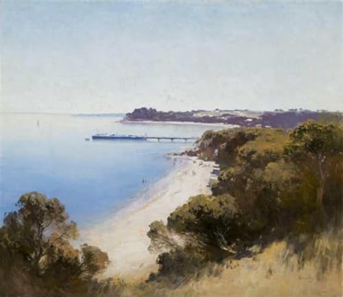 SERENDIPITP Bekannt Leinwand Malerei Poster Bilder Druck Wandgemälde Portsea von theodore Penleigh boyd Wandkunst Poster für Wohnzimmer-Dekor 60x90cm SERENDIPITP Bekannt Leinwand Malerei Poster Bilder Druck Wandgemälde Portsea von theodore Penleigh boyd Wandkunst Poster für Wohnzimmer-Dekor 60x90cm von SERENDIPITP