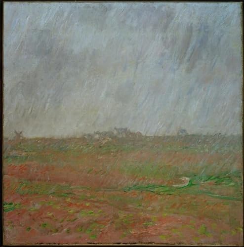SERENDIPITP Bilder Moderne Druck Leinwand Malerei GemäLde Kunst Bilder Pluie À ile von claude monet Wandkunst Graffiti für Wanddekoration 60x90cm von SERENDIPITP